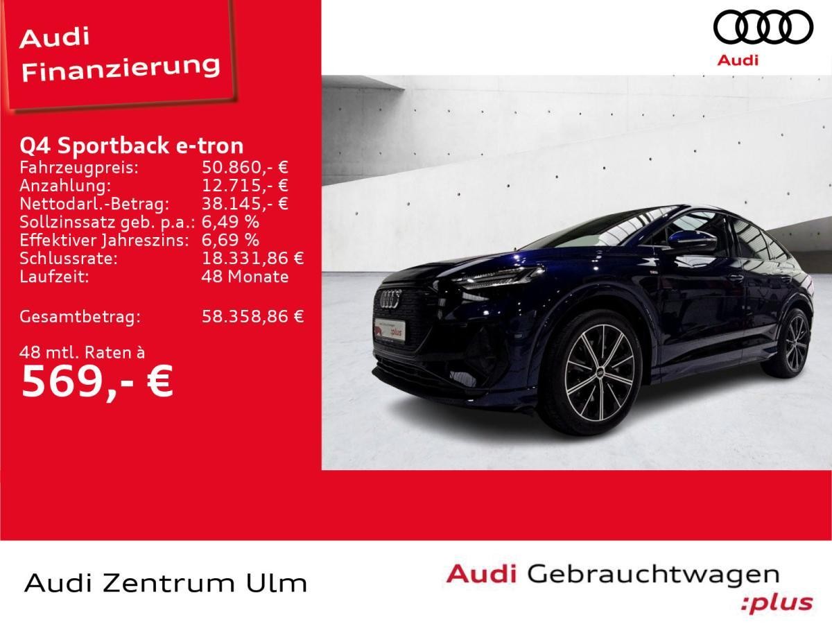 Audi Q4 e-tron 45 Sportback qu S-Line 20 AHK HuD PANO