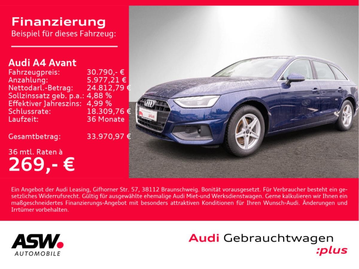 Audi A4 Avant 35TDI Stronic Navi LED StandHz PDC GRA // SOFORT VERFÜGBAR!!