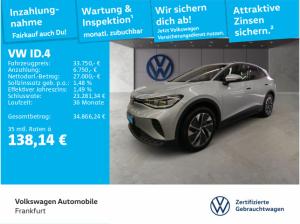 Volkswagen ID.4 Pure Performance mit Infotainment-Paket Navi IQ.LIGHT - LED-Matrix-Scheinwerfer Digitaler Radioempfa