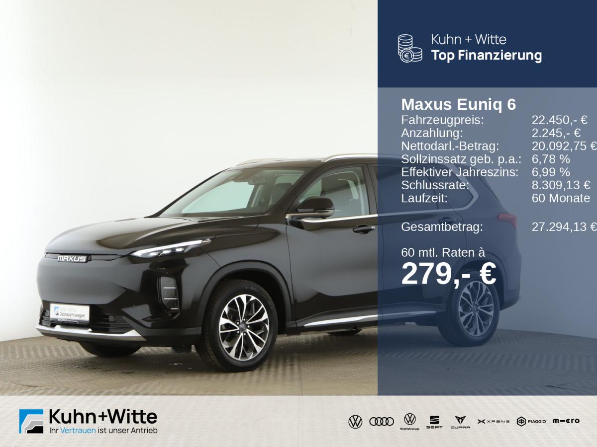 MAXUS Euniq 6 EUNIQ 6 SUV 70kwh Pano+AHK+LED+RFK+SHZ
