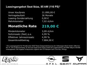 Seat Ibiza FR 1.0 TSI 7-Gang-DSG inkl. Winterräder