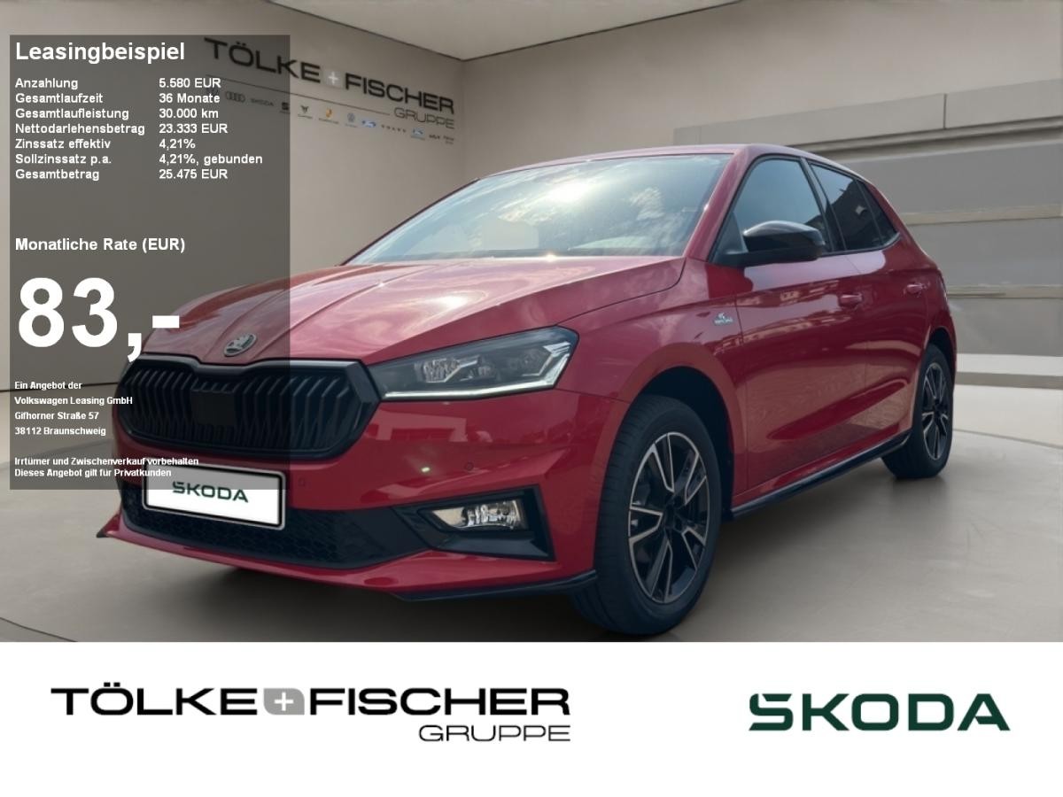 Skoda Fabia SOFORT VERFÜGBAR! 1.0 TSI Monte Carlo ACC Kam. Navi DynLicht