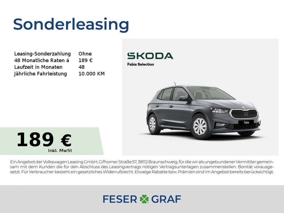 Skoda Fabia Selection 1,0 TSI *LED*KAM*SZH*