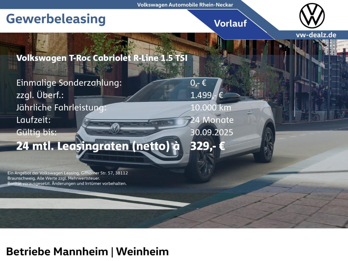 Volkswagen T-Roc Cabriolet R-Line 1.5 TSI LED ALU Klima DAB