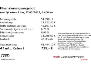 Audi Q4 e-tron 55 2x S line qu. *ACC*AHK*HdUp*8-fach*