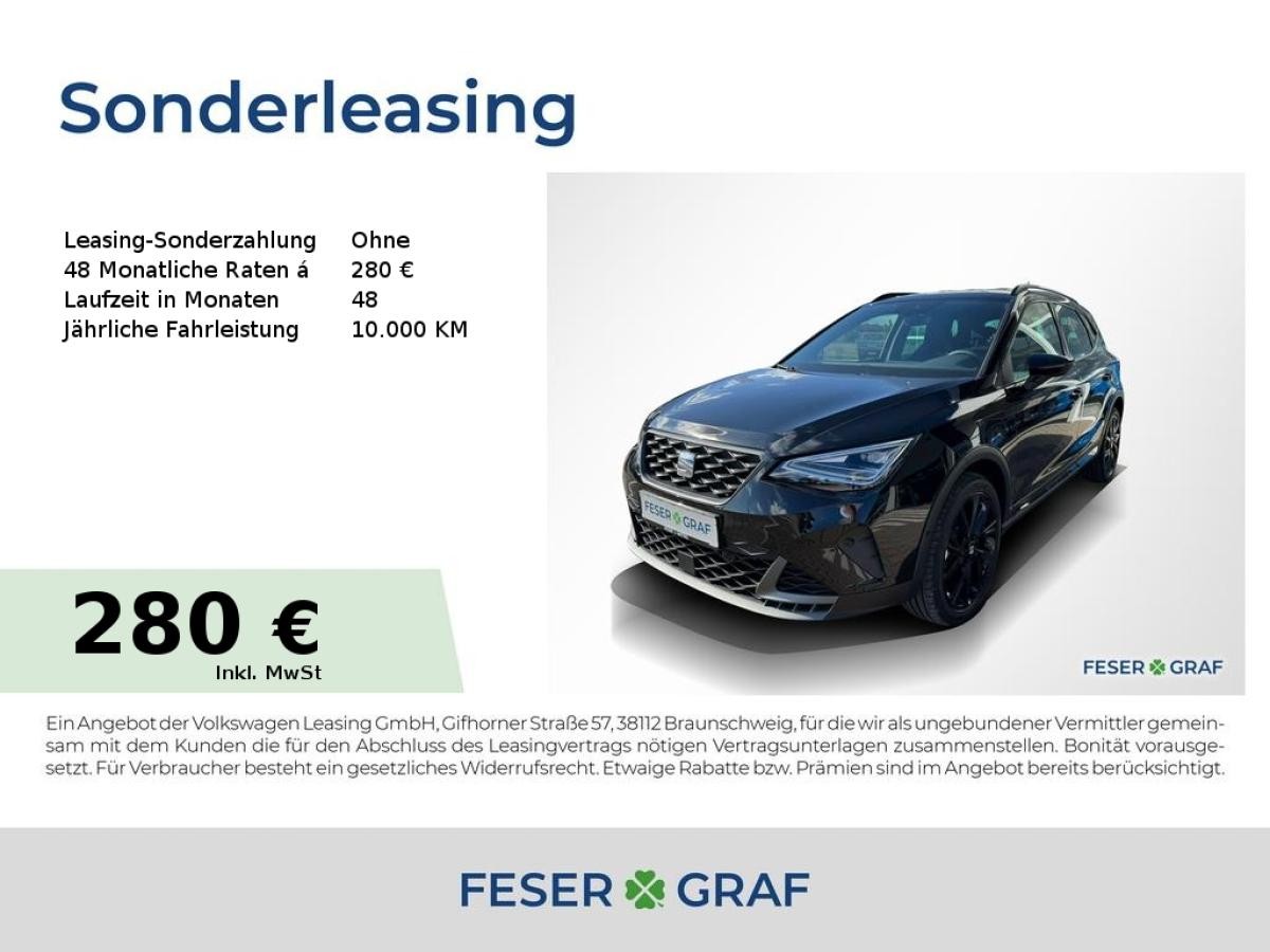 Seat Arona 1.5 TSI DSG FR Black Edition LED/Navi/ACC