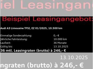 Audi A3 Limousine 30 TFSI S-tronic / Navi+, AHK, RFK