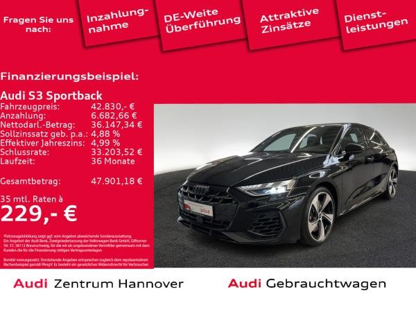 Audi S3 Sportback 2.0 TFSI Kamera ACC Navi Teilleder