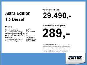 Opel Astra Edition 1.5 Diesel