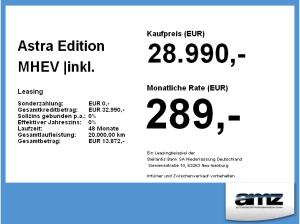 Opel Astra Edition MHEV