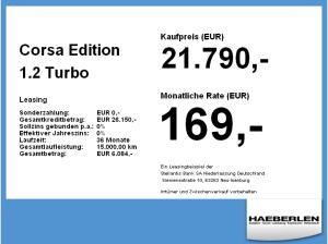 Opel Corsa Edition 1.2 Turbo