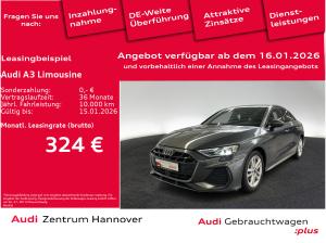 Audi A3 Limousine S line 30 TFSI Kamera SONOS Navi virtual ACC