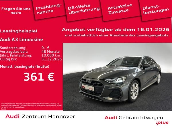 Audi A3 Limousine S line 30 TFSI Kamera SONOS Navi virtual ACC