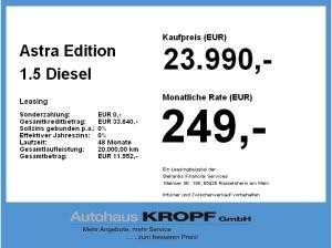Opel Astra Edition 1.5 Diesel **Gewerbehammer**