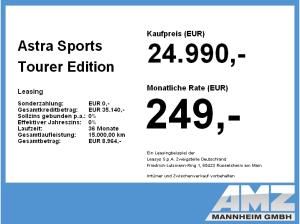 Opel Astra Sports Tourer Edition 1.5 Diesel **Gewerbehammer**