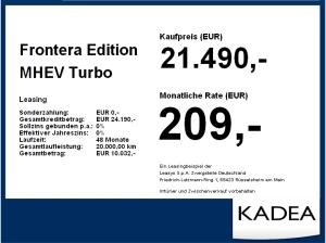 Opel Frontera Edition MHEV **Gewerbehammer**