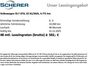 Volkswagen ID.7 Tourer GTX 4 Motion Wärmep., Navi, Sitzh., Pano, AHK, DCC, 360°