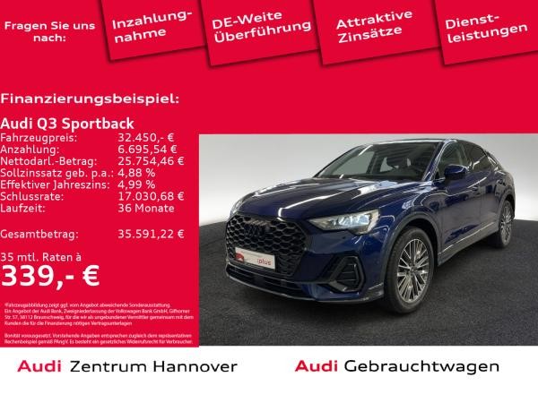Audi Q3 Sportback 45 TFSIe AHK Kamera ACC virtual