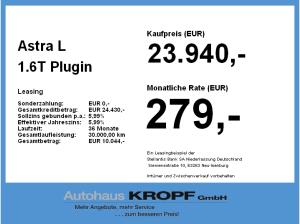 Opel Astra L 1.6T Plugin Fin. ab 2,99% ACC+Alcantara