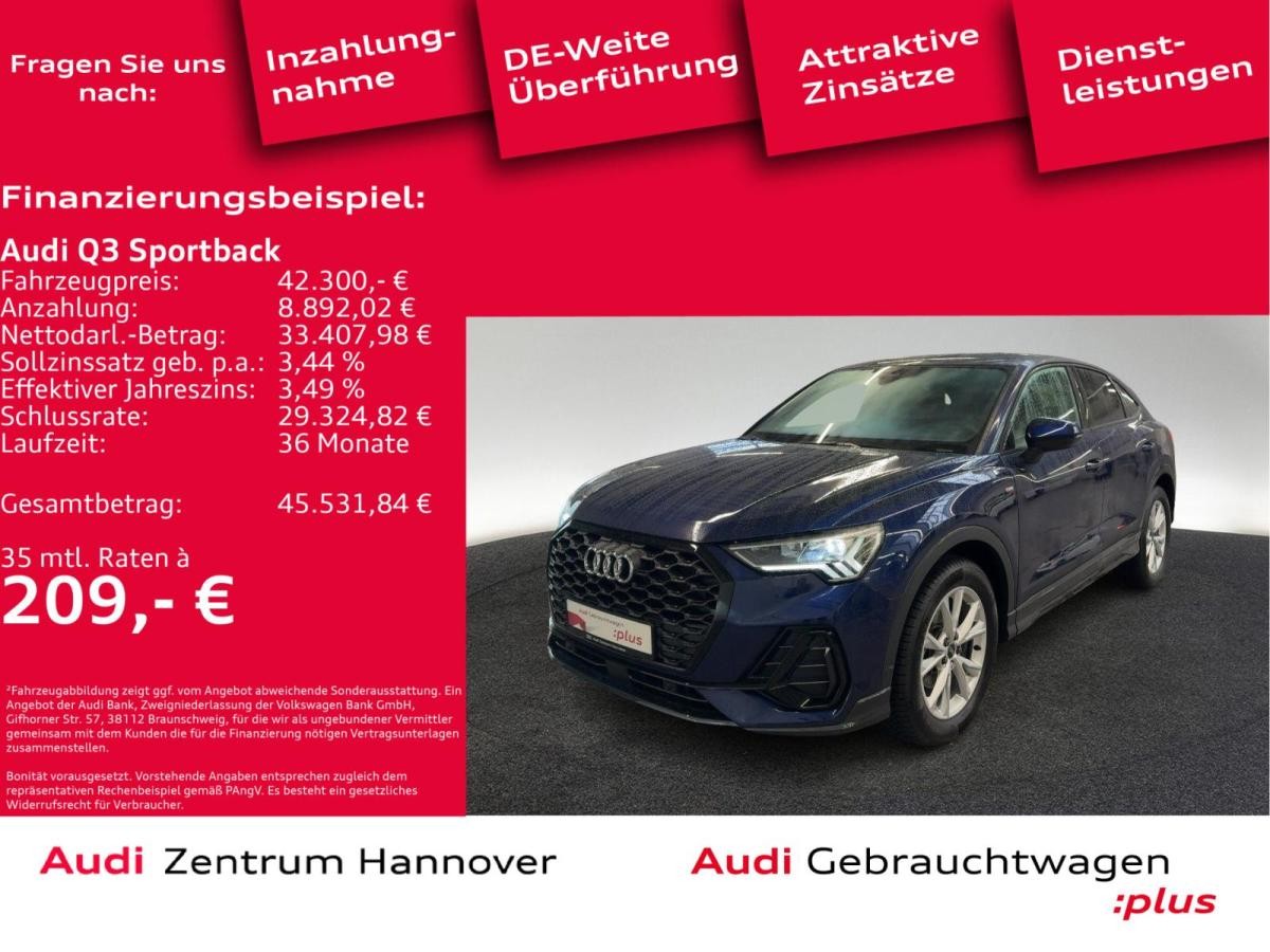 Audi Q3 Sportback S line 35 TFSI Kamera AHK Memory LED Navi