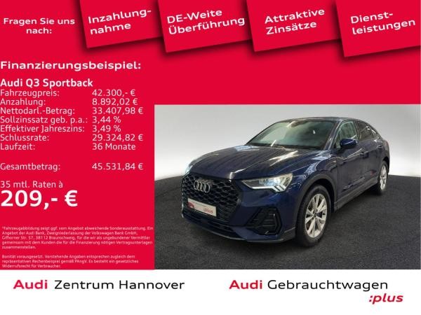 Audi Q3 Sportback S line 35 TFSI Kamera AHK Memory LED Navi