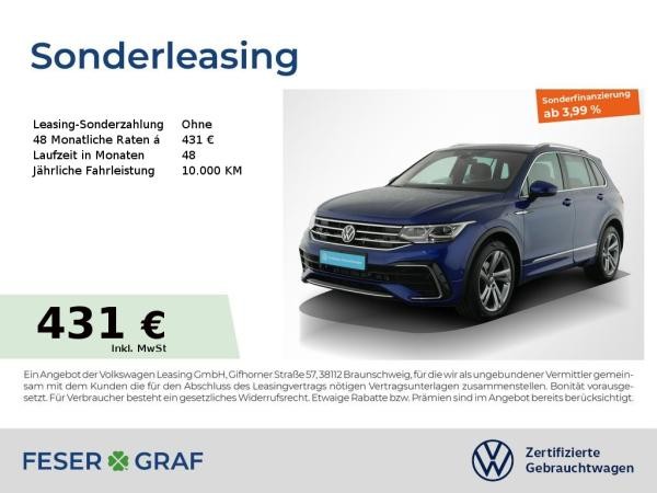 Volkswagen Tiguan R-Line 2.0 TDI DSG Navi Pano Kamera LED