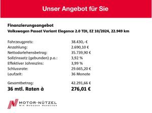 Volkswagen Passat 2.0 TDI DSG ELEGANCE 5JG+NAVI+AHK