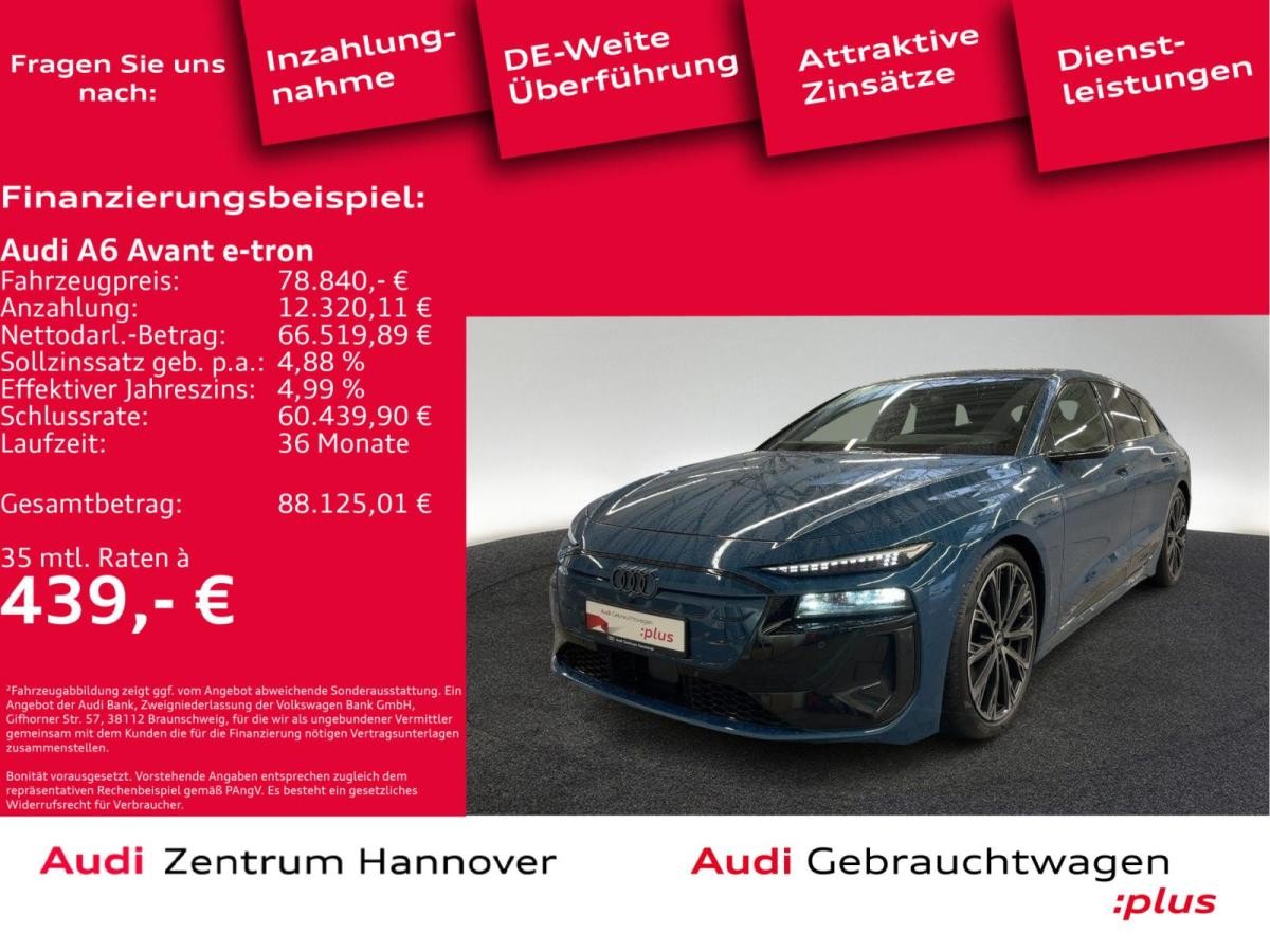 Audi A6 e-tron quattro edition one blue Pano Head-Up B&O