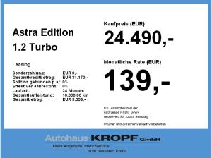 Opel Astra Edition 1.2 Turbo **Gewerbehammer**