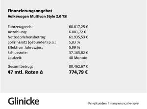 Volkswagen Multivan Style 2,0TSI Standheizung Parkpaket DSG