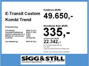 Ford Transit Custom 🔋E-BUS Trend 340 L1🔋8-9 SITZE*AHK*NAVI*LED*CAM