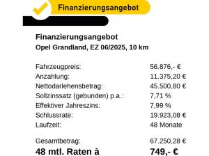 Opel Grandland GS Hybrid AHK TECH- & KOMFORT-PAKET