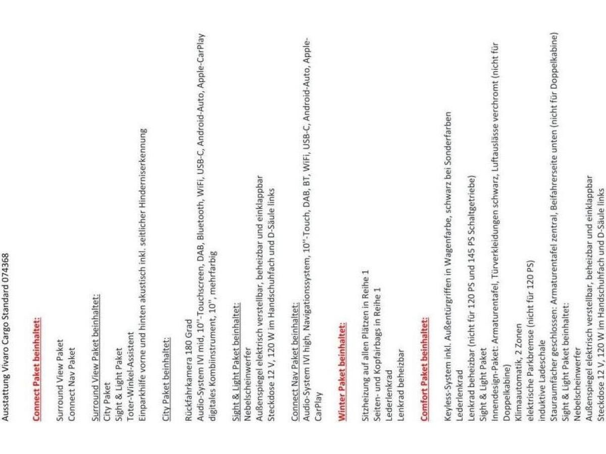 Opel Vivaro ❗️❗️❗️ CARGO-L2-VFW - 120PS - SOFORT VERFÜGBAR ❗️❗️❗️