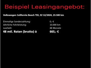Volkswagen California Beach DSG/ Markise, Aufstelldach, AHK