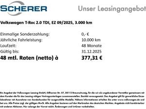 Volkswagen T-Roc 2.0 TDI *Style* DSG AHK SHZ VKZ-Erkennung