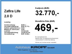 Opel Zafira Life 2.0 D (L3) Edition XL Lenkradheizung