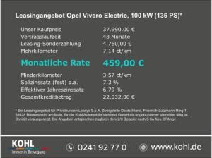 Opel Vivaro Electric Standard ❗️ 136PS 75kWh ❗️PDCv+h Navi ❗️ NUR FÜR GEWERBE ❗️ SOFORT VERFÜGBAR ❗️ IN AACHEN
