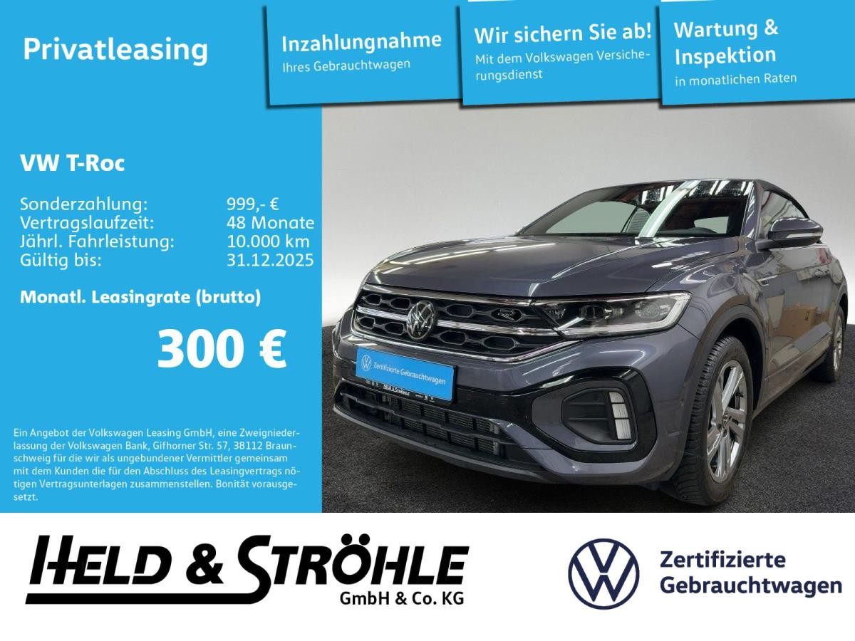 Volkswagen T-Roc Cabrio R-LINE 1.5 TSI DSG LED+ NAV AHK 17"