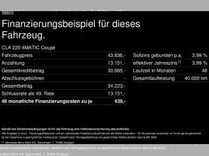 Mercedes-Benz CLA 220 4M Coupe AMG Multibeam Pano 360°-Kamera