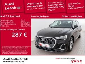 Audi Q3 Sportback S line 35 TFSI S tr. RFK NAVI LED