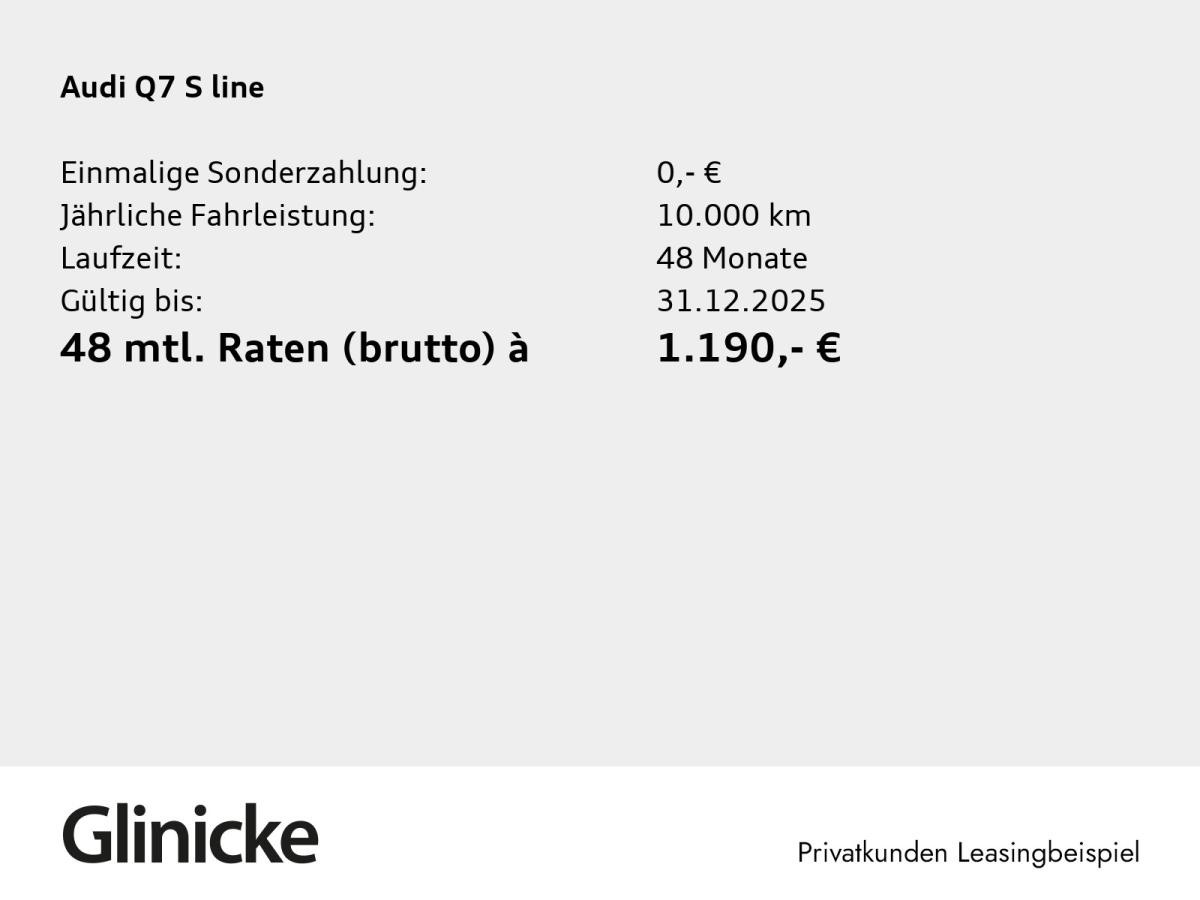 Audi Q7 SUV S line TDI qu HD Matrix B&O HuD AHK 22"