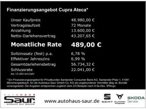 Cupra Ateca VZ Tribe Edition 2.0 TSI DSG 4Drive AHK SHZ NAVI HECKKLAPPE ELEKTRISCH
