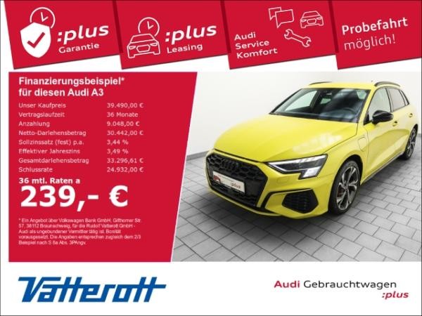 Audi A3 Sportback 45 TFSIe S line HUD AHK Navi Matrix