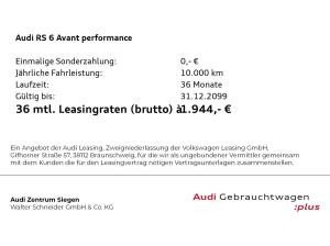 Audi RS6 RS 6 Avant performance quattro