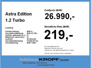 Opel Astra Edition 1.2 Turbo