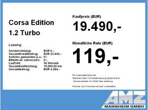 Opel Corsa Edition 1.2 Turbo