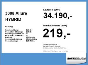 Peugeot 3008 Allure HYBRID *PRIVAT*FREI KONFIGURIEREN