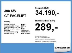 Peugeot 308 SW GT FACELIFT *PRIVAT*BESTELLFAHRZEUG