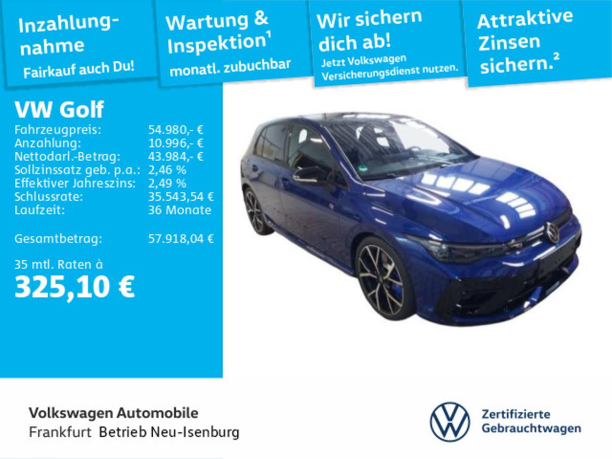 Volkswagen Golf VIII 2.0 TSI DSG R 4Motion Akrapovic AHK Pano Leder Head Up