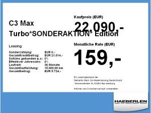 Citroën C3 Max Turbo*SONDERAKTION* *versch.Farben*